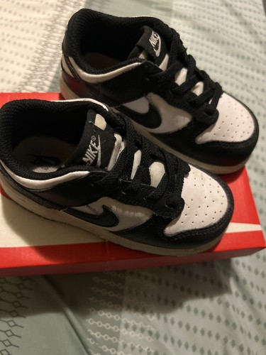 Toddler panda dunks size 8c gently used CW1589 100 comes in original box