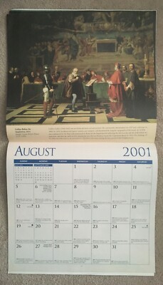 Millennium Moments 2001 Calendar- 16 Month by Cardinal - Historic Dates |  eBay
