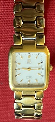 Vintage Noblia Citizen Gold Tone Watch 2200-Y54381 So New  display picture 3