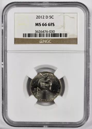 2012 D Jefferson Nickel *** NGC MS 66 6FS