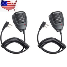 2Pcs Shoulder Speaker Microphone For Baofeng UV-5R BF-888S Radios Walkie Talkie