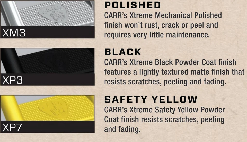 Carr 108221 HOOP II; Assist/Side Step; XP3 Black Powder Coat; Par Foto 2 de 4