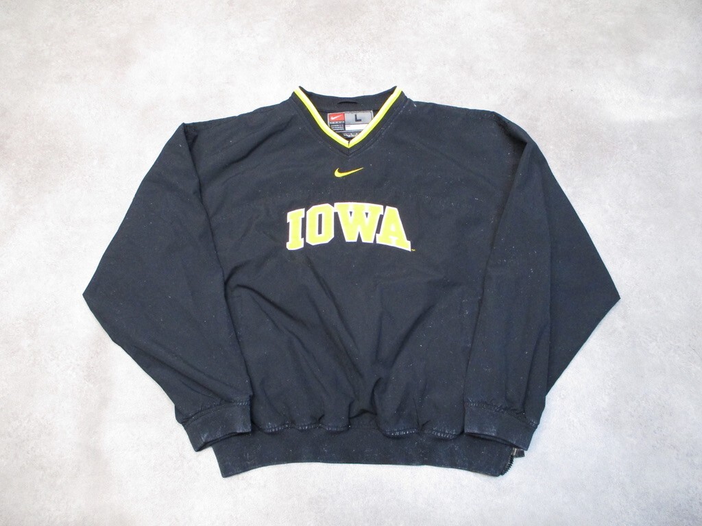 SACAI X NIKE Nike Iowa Anorak Giacca Uomo Giacca a Vento Grande Pull Over Manica Lunga Nero