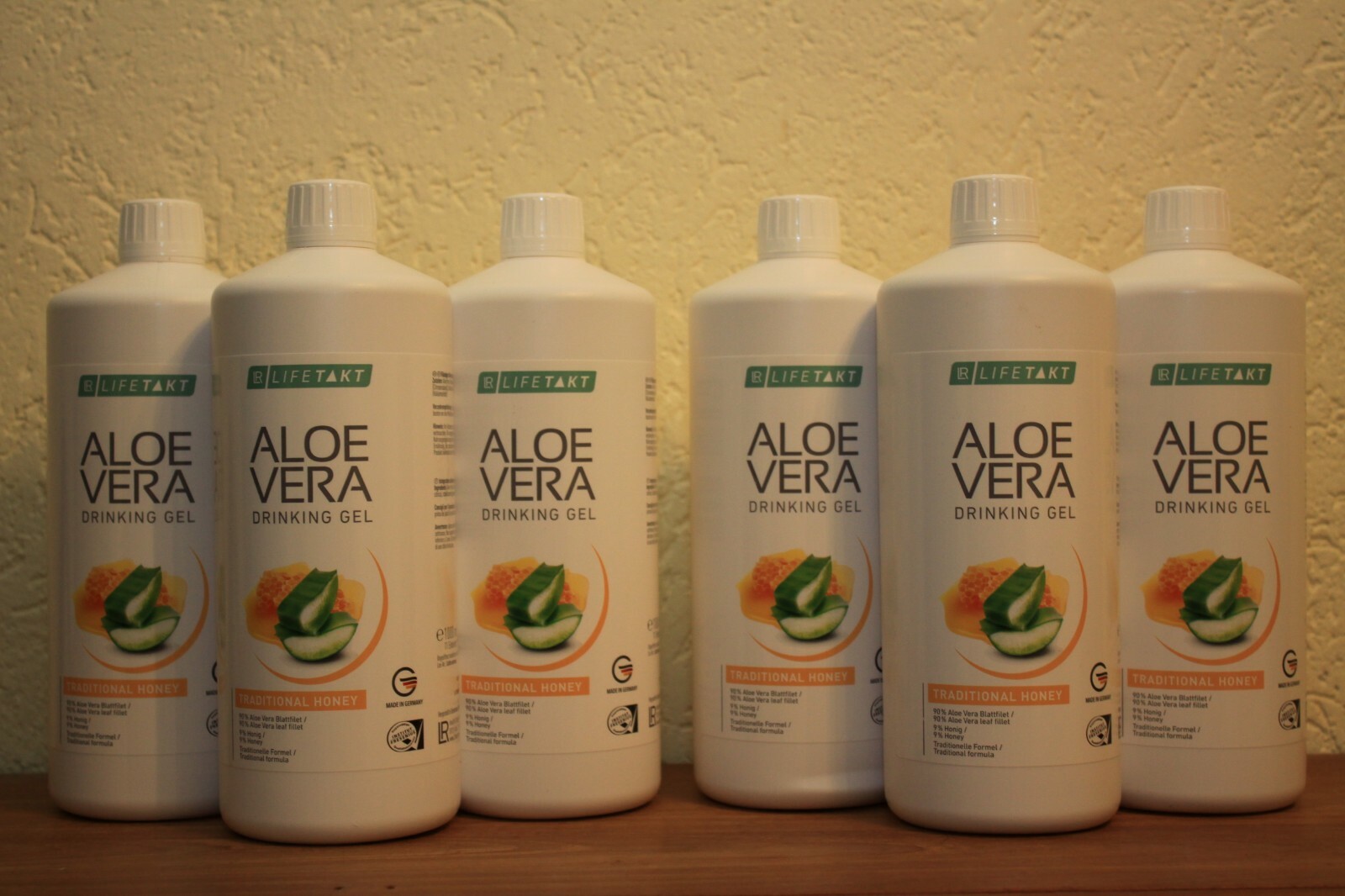 32,82€/ L LR Aloe Vera Drinking Gel Traditionell Honig Honey 6x 1000 ml 90 %