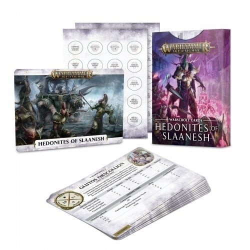Warhammer Age of Sigmar Warscroll Cards: Hedonites of Slaanesh (2nd Edition) NEW