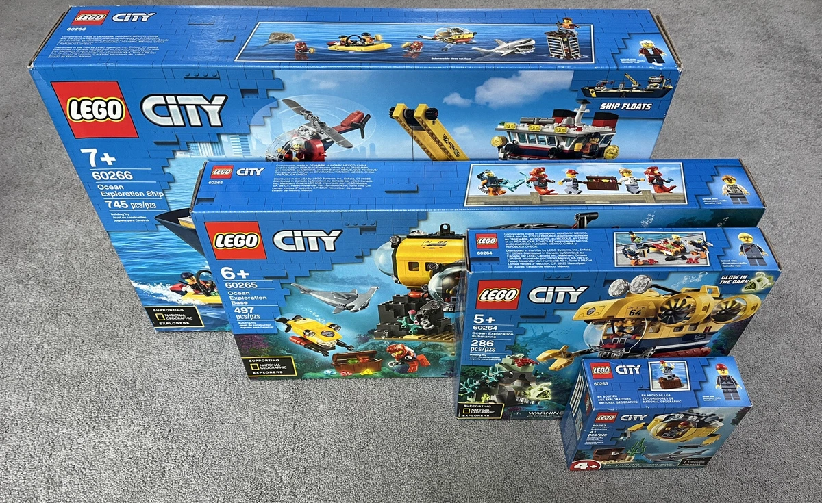 LEGO City: Deep Sea Explorers Lot (60263, 60264, 60265, 60266) New & Sealed