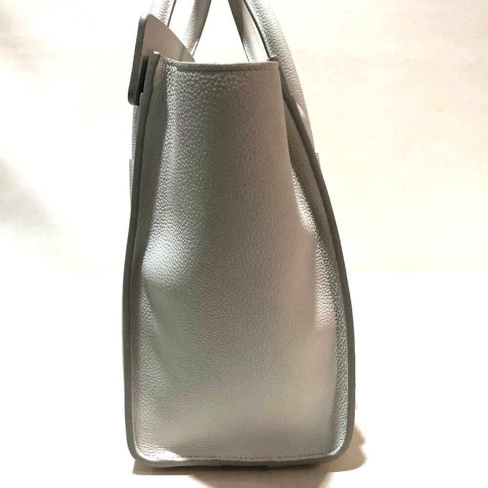 CELINE Tote bag Micro Shopper Luggage Hand bag OffWhite x Sky Blue image 3