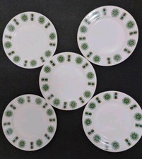 5 X Mid century Modern 1960s Gainsborough Bone China Vintage Side Plates