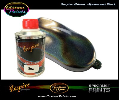 INSPIRE SPECTRACOAT BLACK 8oz AIRBRUSH, CUSTOM PAINT, SPECTRAFLAIR, ARTIST