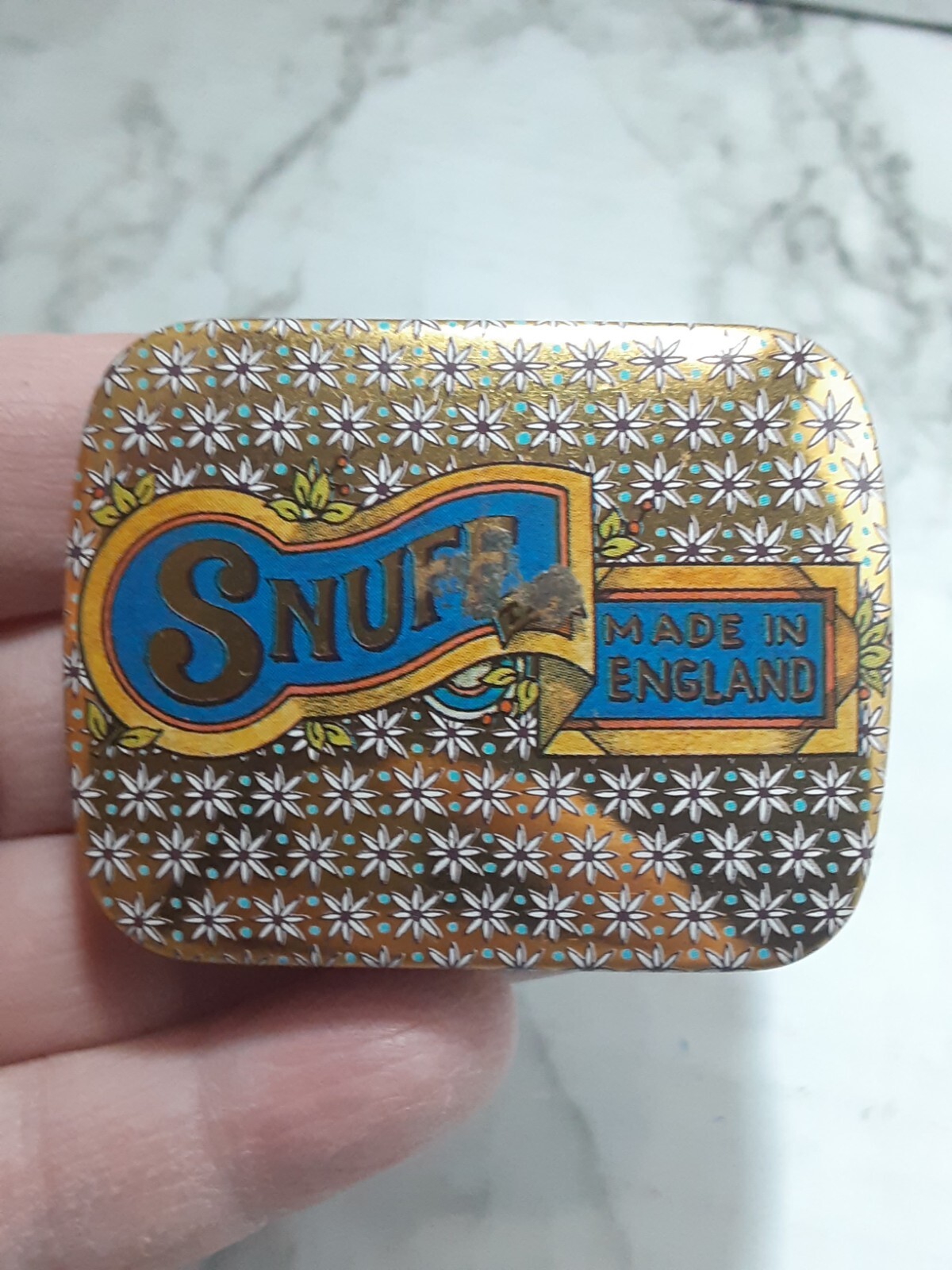 Antique Snuff Box, Original Dodo designs. After Lunch. Snuff Tin Swiss