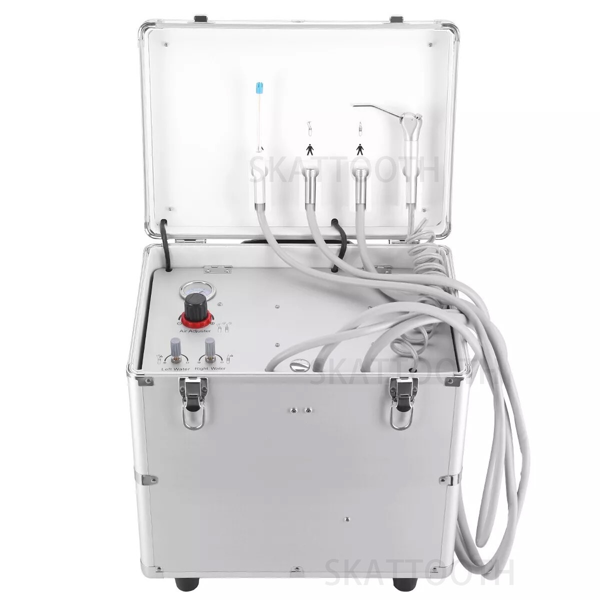 Unit&agrave; Dentale Portatile AZDENT Con Compressore E Luce Polimerizzazione Per Studi Odontoiatrici