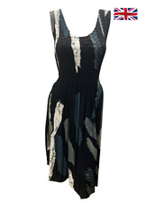 Womens Plus Size Curve Abstract Print MIDI Elasticated Dress Up to UK SIZE 24 P4