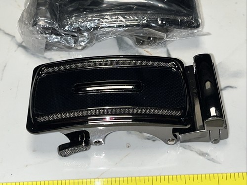 10 QTY! BULK- Classy Men's Belt Buckle Auto Sliding locking ratcheting track - Picture 3 of 10