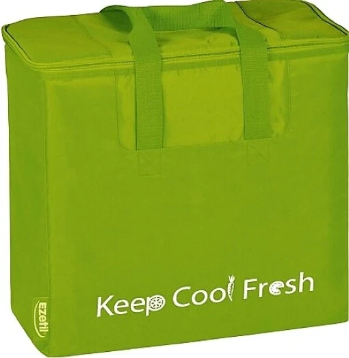 EZetil Kühltasche Cool Fresh 32 grün Einkaufs-Kühltasche + 2 440g Kühlakkus