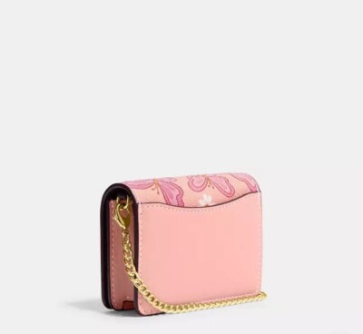 Coach CH254 Mini Wallet On A Chain With Lovely Butterfly