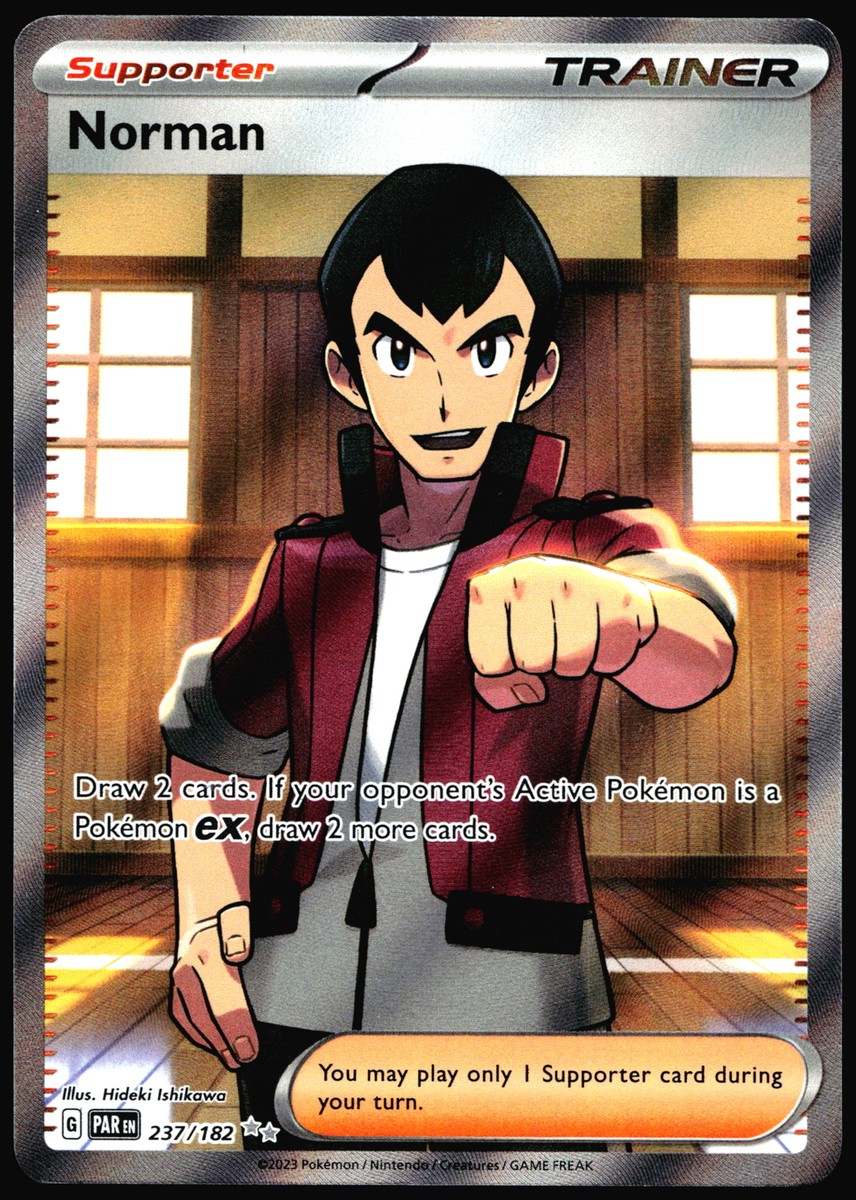 norman pokemon card Norman 168/182 Pokemon Like new
