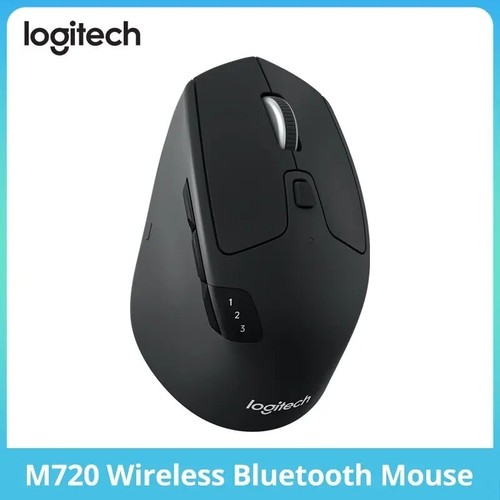 Logitech M720 TRIATHLON Bluetooth Wireless Optical Mouse with Receiver Ergonomic