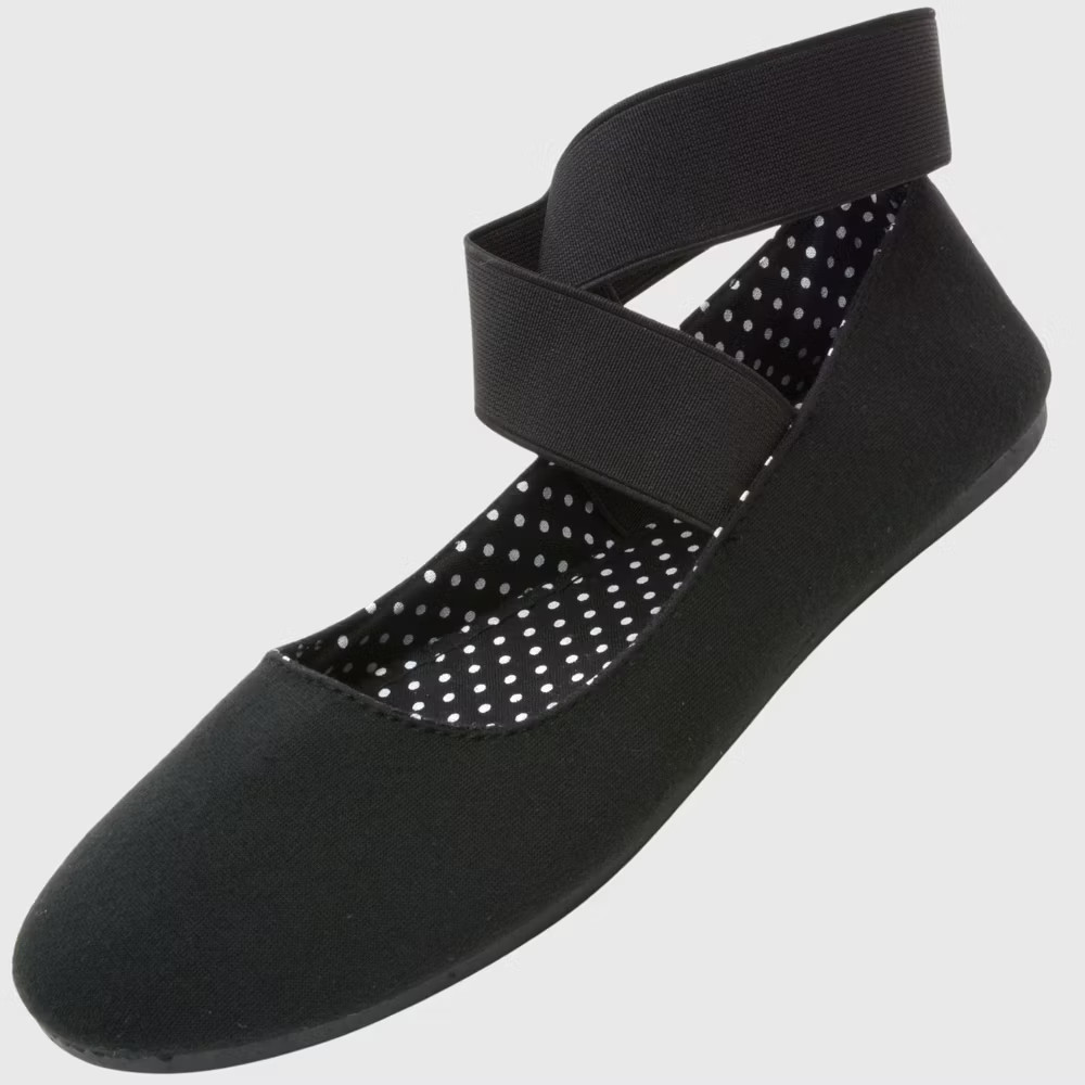 Alpine Swiss Peony Ballet Flats Shoes For Women Elastic Ankle Strap Flats 4690₽