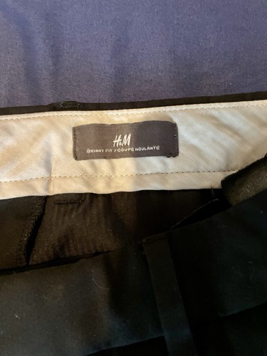 H&M Herren Anzughose, Skinny Fit, Gr. 30R, blau/burgund/schwarz, SET, neu & gebraucht - Bild 8 von 9