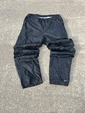 Vintage Nike Silver Tag Track Pants Black Size Small Y2K Baggy