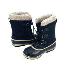 Sorel Yoot Pac Womens Waterproof Winter Snow Boots 5 Faux Fur Insulated Black