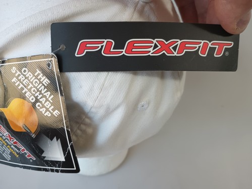 Flexfit Stretch USA Surf Team NEW Hat Surfing America Flag Autograph White - Picture 9 of 19