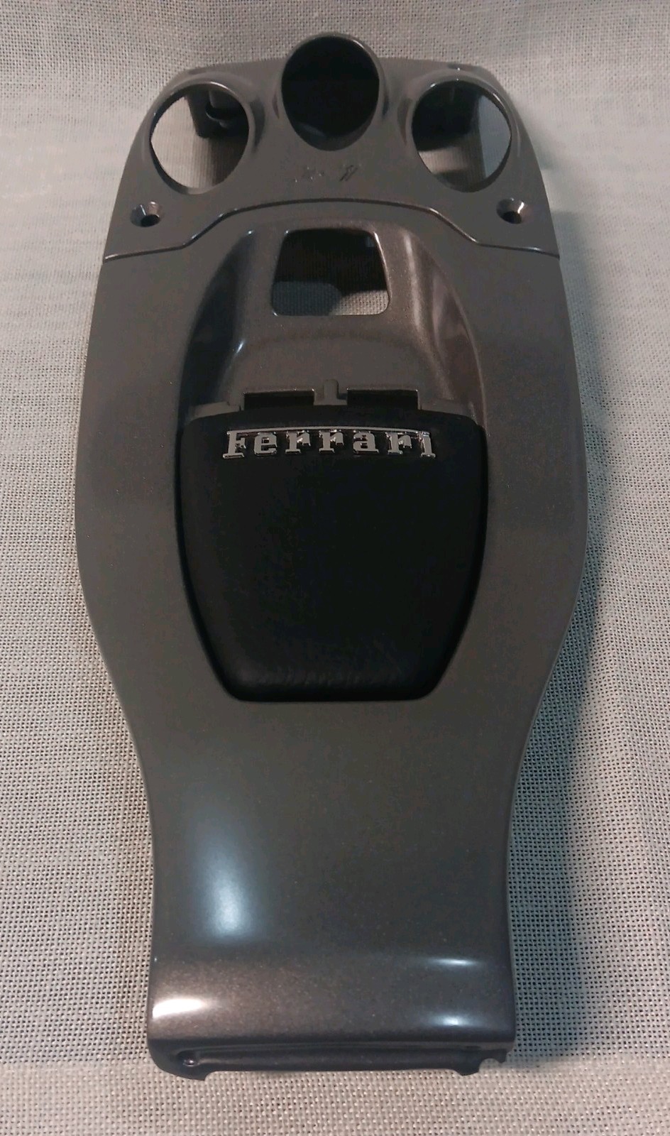 Ferrari 458 Coupe F1 Gearbox Center Console Trim Panel W/ Leather Insert Script 