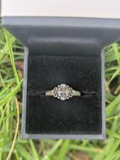 9ct white gold celtic engagement ring