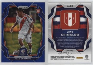 2024 Panini Prizm CONMEBOL Copa America Blue Wave Prizm /199 Joao Grimaldo #88