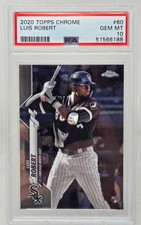 2020 Topps Chrome LUIS ROBERT RC CARD PSA 10 GEM MINT