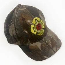 IAFF Camo Fire Fighters Cap Hat Hunting Rescue Trucker Strapback BATON ROUGE 557
