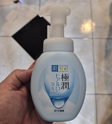 Hada Labo Gokujun Foaming Face Cleanser Wash, Hyaluronate, 5.41 fl oz