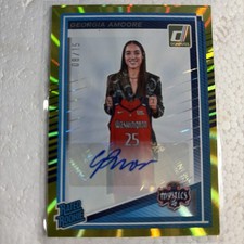 2025 Donruss WNBA - Georgia Amoore Rated Rookie Auto #96 - Yellow Laser 08/15