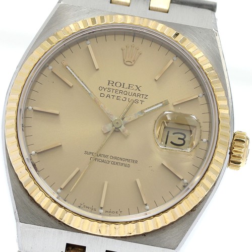 ROLEX Oyster DATEJUST 17013 gold Dial Quartz Men's Watch_904954