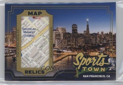 2023 Upper Deck Goodwin Champions Sports Towns Map Relics San Francisco 0o48