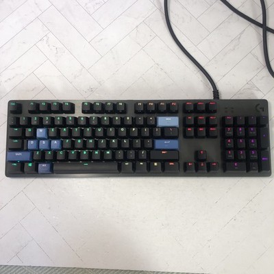 Logitech G512 Carbon GX Blue RGB Mechanical Gaming Keyboard Tested & Works!