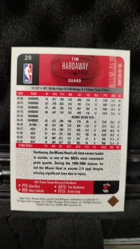 2000-01 Ultimate Victory Victory Collection /350 Tim Hardaway #28 HOF - Picture 2 of 2