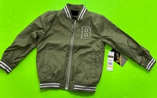 BOYS SIZE 5 IXTREME GREEN/WHITE LINED LETTER JACKET NWT