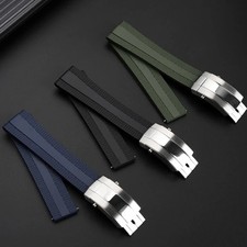 Rubber Watch Strap For Breitling Super Ocean Band Deployant Clasp 22mm Avengers