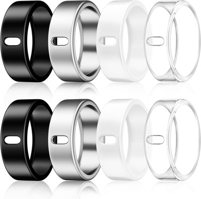 8 Pack Cover Compatible with Oura Ring Gen 4/Oura Ring Gen 3 Horizon/Heritage,Ch