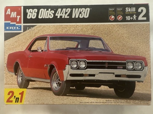 AMT/ERTL 1966 Olds 442 W30 Modellbausatz #6268 - Maßstab 1:25 - KOSTENLOSER VERSAND