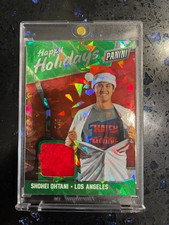 2018 Panini Happy Holidays Shohei Ohtani Hat Patch #5/5 🔥 Rookie Cracked Ice RC
