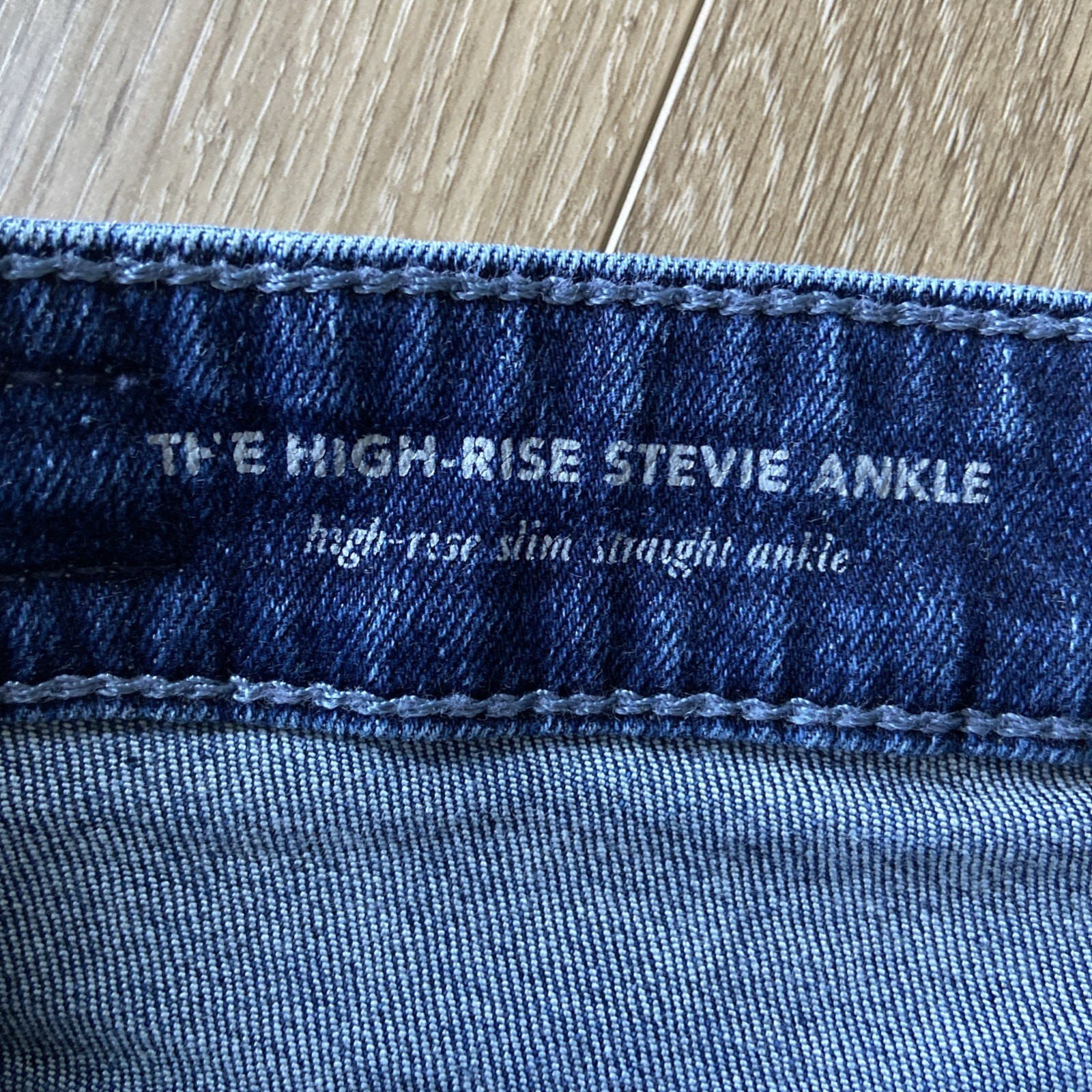 AG Anthropologie Jean Sz 30R Blue Dark The High Rise Stevie Ankle Whisker City thumbnail 3