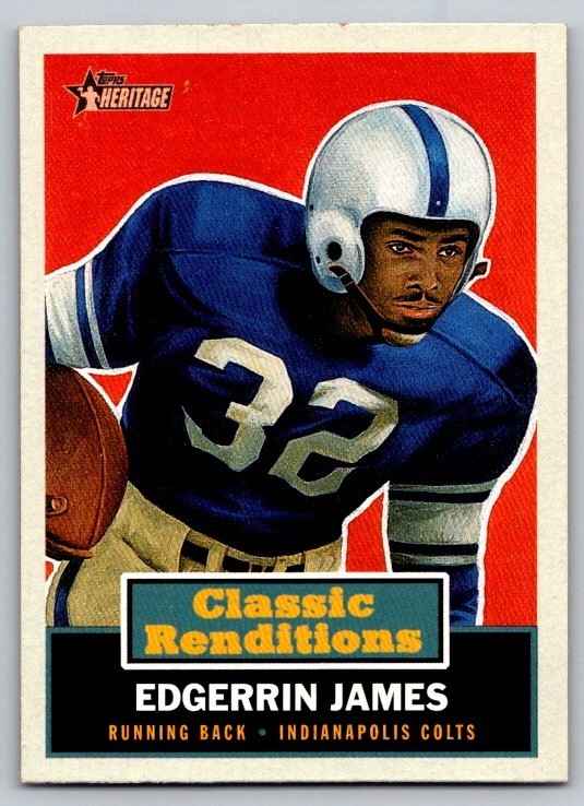 2001 Topps Heritage #CR3 Edgerrin James Classic Renditions