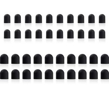 40Pcs Rubber Tips for Stylus Pens, 2 Sizes Universal Stylus Replacement Black