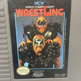 WCW World Championship Wrestling Nintendo NES Authentic Cartridge Road Warriors