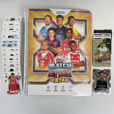 Topps Match Attax Extra Champions League 2025/26 85 Karten + Leeralbum