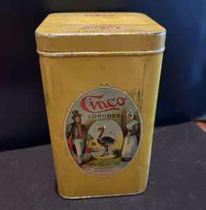 Vintage Conco Londres Cigar tin  Philadelphia Pa 5”