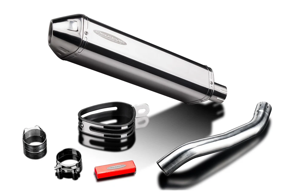 Kawasaki Z750 04-06 Delkevic 17 дюймов треховальный глушитель из нержавеющей стали комплект - Изображение 4 из 4
