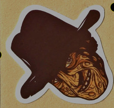 NIGHTMARE on ELM STREET STICKER 13A HORROR John Wayne slasher Freddy Krueger #2